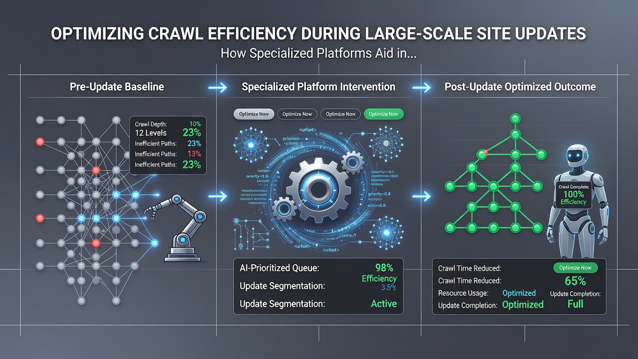 How Specialized Platforms Aid in Optimizing Crawl Efficiency During Large-Scale Site Updates